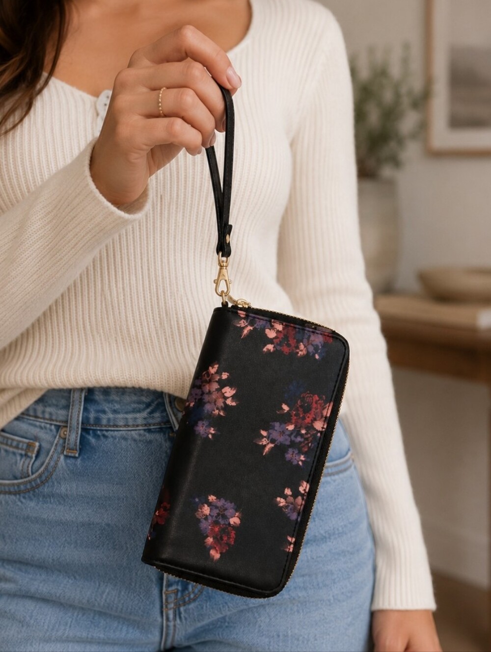 Floral Wristlet Wallet A New Day